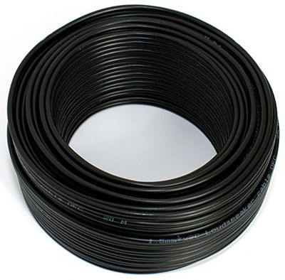 Câble d'enceinte Noir 2 x 1,50 mm² 25 m