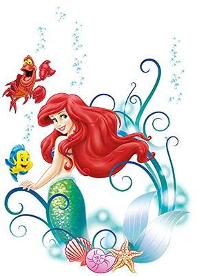 Komar decoratieve sticker "Arielle", 1 stuks, kleurrijk, 14013h, 50 x 70 cm, decoratieve stickers, wandstickers, wanddecoratie