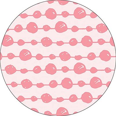 Bonateks, Ronde digitaal bedrukte muismat, antislip onderkant, voor kantoor en thuis, diameter: 22 cm