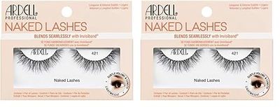 Ardell Naked Lash 421 False Eyelashes Bundle, Vegan Friendly, 1 Pair (Pack of 2)