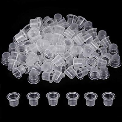 fenshine Cappe per Inchiostro per Tatuaggi Piccole 200 Pezzi Tazze per Inchiostro per Tatuaggi