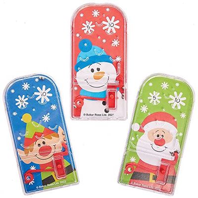 Baker Ross Flipper Enfant motif Personnages de Noël - Lot de 10, Petit Jouet Enfant (FX395)