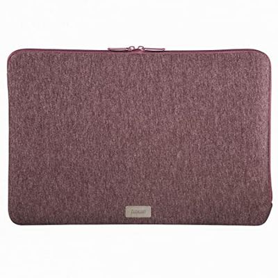 Hama Funda para portátil de hasta 14,1 Pulgadas y 36 cm (Funda Fina para portátil de 14,1 Pulgadas, Funda Acolchada, Tejido de Punto para Proteger PC, portátil, ASUS Acer Thinkpad), Color Rojo Oscuro