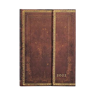 Paperblanks Agendas 12 Mois 2022 Sierra, Vertical, Midi (130 x 180 mm) DE7708-4