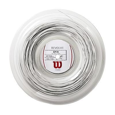 Wilson WRZ906600 Corda da Tennis Revolve, Bobina 200 m, Unisex, Bianco, 1.25 mm