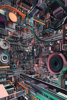 Circuitry Labyrinth: A 6x9 Dot Grid Journal for Creative Thinkers: A Futuristic Notebook Featuring a Stunning Circuit-Inspired Design, Perfect for Planners, Artists, and Innovators