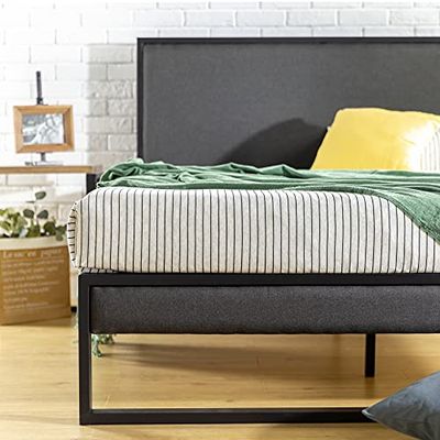 Christina Platform Lit avec tête de lit sans Plateau en Verre 14" Super King