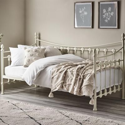 Julian Bowen Sofá-cama versailles, cor branca pedra, individual