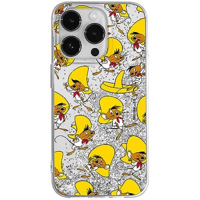ERT GROUP etui na telefon Apple Iphone 14 PRO MAX, case oryginalny i oficjalnie licencjonowany przez Looney Tunes, wzór Speedy Gonzales 001, optymalnie dopasowane, z efektem płynnego brokatu