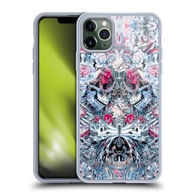 Head Case Designs Licenciado Oficialmente Riza Peker Cráneo Gemelo Calaveras 9 Carcasa de Gel de Silicona Compatible con Apple iPhone 11 Pro MAX