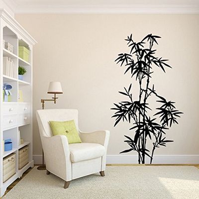 Tatoutex Stickers Bambou - Chocolat, L 40cm x H 72cm