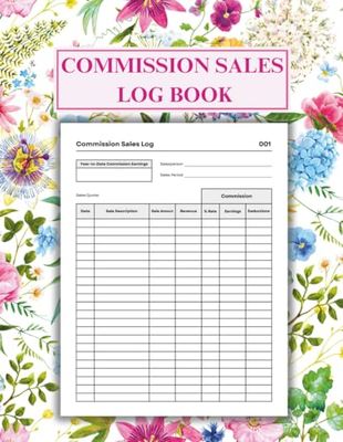 Simple Commission Sales Log Book