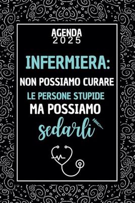 Agenda infermiera 2025: Diario Planner , due pagine per settimana , idee regalo donna collega medico