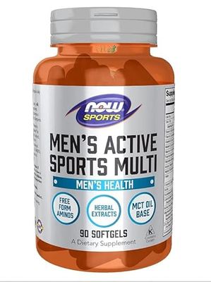 Now Foods Active Multi, Multivitaminas para hombre, 90 cápsulas blandas, vitaminas