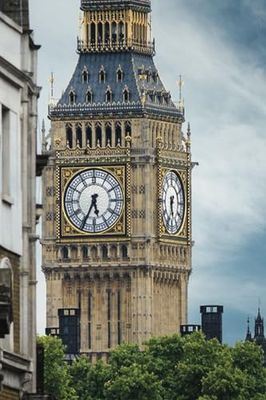 London City - England - Themed Notebook & Journal - 100 Ruled Pages