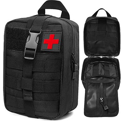 Generic YGDE-2709 Sac de Taille Tactique de Premiers Secours, Taille Unique EU, Noir