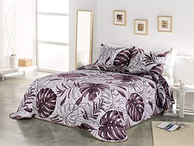 VIALMAN Bordeaux Quilt for 90 cm Bed: 180 cm x 270 cm