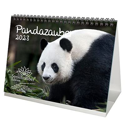 Pandazauber DIN A5 tafelkalender voor 2023 Panda - zielmagie