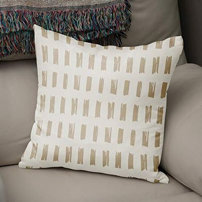 Bonamaison dekorativt kuddöverdrag slumpmässigt mönster, prydnadskuddöverdrag, heminredning örngott för vardagsrum, soffa, sovrum, storlek: 43 x 43 cm – designad och tillverkad i Turkiet