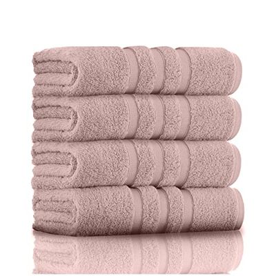 GC GAVENO CAVAILIA 4-delige handdoekenset van Egyptisch katoen, 550 g/m², 4-delig, poederroze
