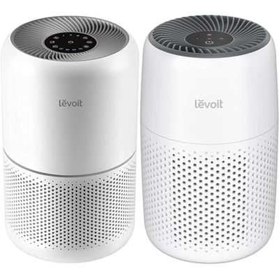 Levoit Air Purifiers for Home Bedroom with H13 HEPA & Carbon Air Filters CADR 187 m3/h & Air Purifier for Bedroom Home, Ultra Quiet HEPA Filter Cleaner with Fragrance Sponge & 3 Speed