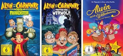 Alvin und die Chipmunks - 3 musikalische Abenteuer mit den Streifenhörnchen - Mit dem ersten Kinofilm (The Chipmunk Adventures) [3 DVDs] [Alemania]