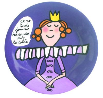 Petit Jour PC922A - Plato infantil para aprender modales (texto en francés)