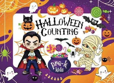 Spooky Halloween Counting Fun: Halloween Activity and Coloring Book for Pre-K Kids