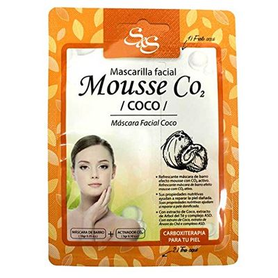 Laboratorio SyS Maschera facciale Mousse CO2 Coco - 18 confezioni da 1 x 16 gr - Totale: 288 gr
