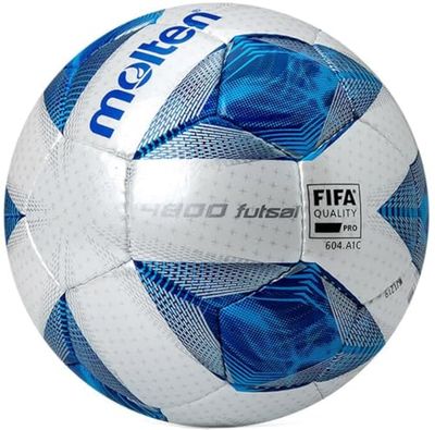 Molten Top Futsalball-F9A4800 vit/blå/silver Futsal