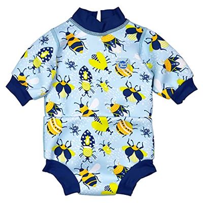 Splash About Happy Nappy Baby wetsuit met herbruikbare zwemluier Bugs Life, Bugs Life, 3-8 Maanden