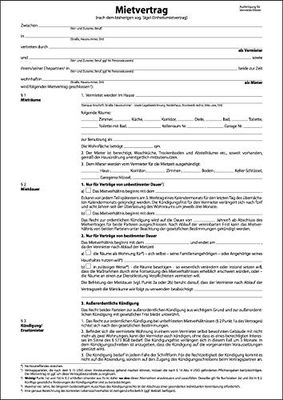 SIGEL MV466/25 Eenheidshuurcontracten met huisordening, 6-zijdig, DIN A4, 25 stuks