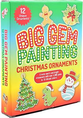 Peter Pauper Press Big Gem Painting Christmas Ornaments Kit