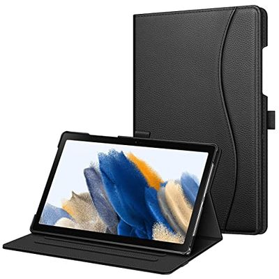 FINTIE Fodral till Samsung Galaxy Tab A8 10,5 tum 2022 modell (SM-X200/X205) – flervinkels visningsfolio, stativ skydd med ficka, automatisk uppvakning/sömn, svart