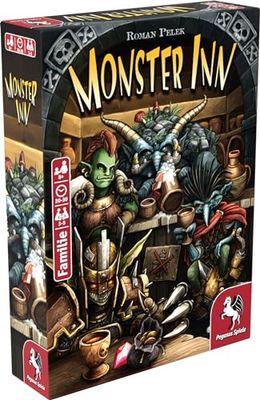 Pegasus Spiele, Monster Inn Juegos de Cartas, Color Blanco. (18288G)