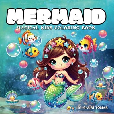 MERMAID: Magical Kids Coloring Book