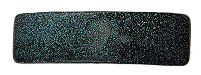 Caravane Vert à Paillettes rectangulaire Français Barrette peint à la main automatique