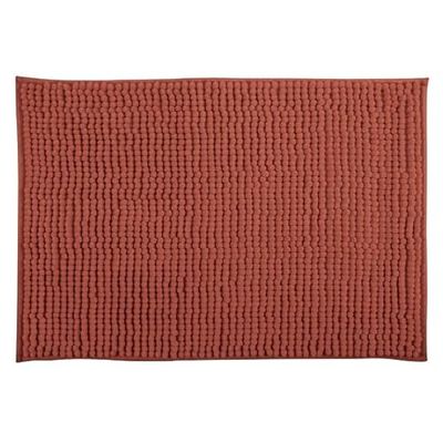 MSV Tapis de Bain Microfibre Chenille 60x90cm Terracotta