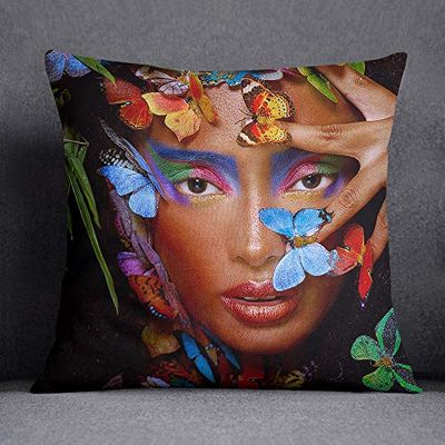Bonamaison dekorativt kuddöverdrag, multi, 45x45 cm