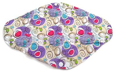 Soft Touch Bamboo Essentials Reusable Sanitary Pads, Regular Purple, Set of 5