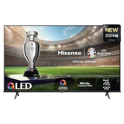 Hisense TV 65" QLED 4K 65E77NQ, Smart TV VIDAA U7, Dolby Vision, HDR 10+, Game Mode Plus, Dolby Atmos, Alexa Built-in, VIDAA Voice, Tuner DVB-T2/S2 HEVC 10, lativù 4K