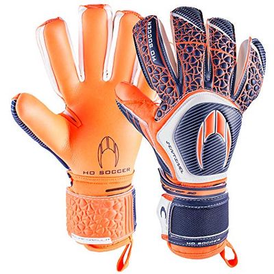 HO Soccer Sentinel Negative Guantes de Portero, Unisex Adulto, Naranja/Azul/Blanco, 6