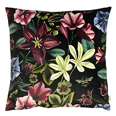 Evans Lichfield Midnight Garden Aquilegia Cushion Cover, Shiraz, 43 x 43cm