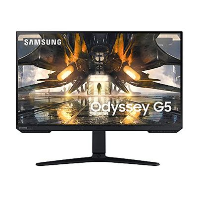 Samsung Odyssey Moniteur Gaming G5A LS27AG502NU 27" Panneau IPS Résolution WQHD AMD FreeSync Premium Compatible G-Sync Temps de réponse 1 ms Taux de rafraîchissement 165 Hz Noir