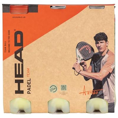 Head Pack de 3 frascos Padel edição 2019, adultos unissexo, amarelo, M