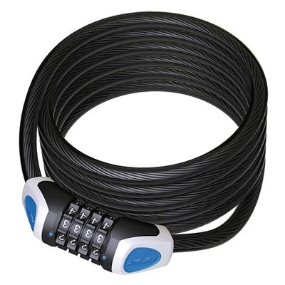XLC unisex – vuxna LO-L11 sifferspiralkabellås RonaldBiggs, svart, 1850 mm