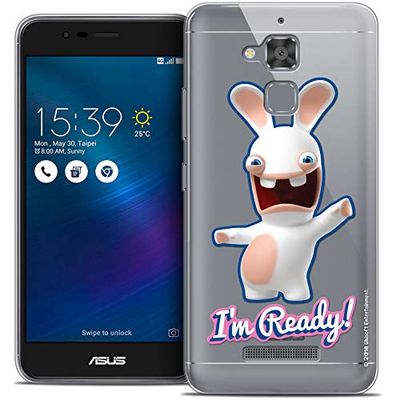 Beschermhoes voor Asus Zenfone 3 Max, ultradun, konijntje Crétins I'm Ready