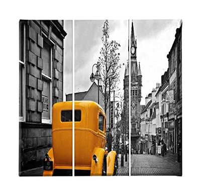 Homemania HM203PKNV-55 Cuadro Máquina, Multicolor, 69 X 3 X 50 Cm, 3 Piezas