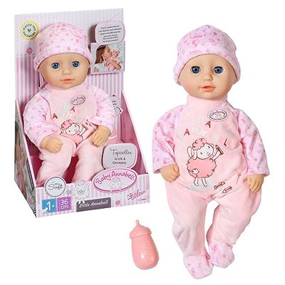 Baby Annabell 709870 Little Annabell-36cm Soft Bodied Pretend Feeding-Suitable for Children Aged 1+ Years-Perfect Toddlers-Includes Doll, Bottle and Outfit