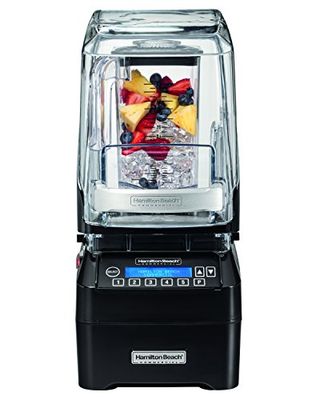 Hamilton Beach Commercial HBH750-CE Eclipse Blender, tecnología QuietBlend, color negro y transparente